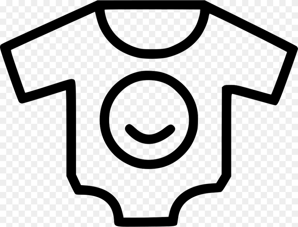 Onesie T Shirt Icon Svg, Clothing, T-shirt, Stencil, Symbol Free Png
