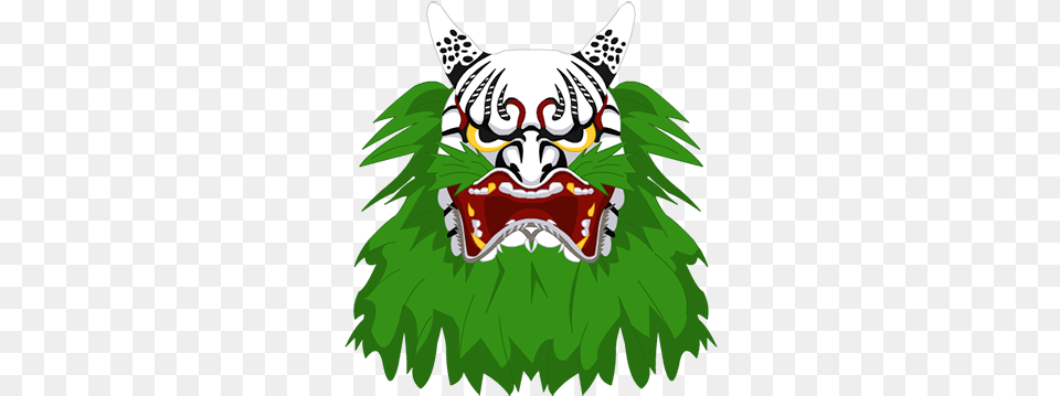 Oni Mask, Green, Emblem, Symbol, Leaf Free Png