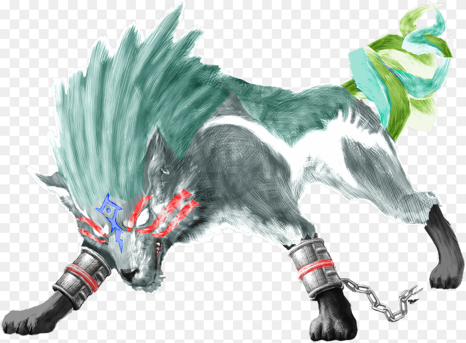 Oni Wolf Link Artwork From Twilight Princess By Zerjer97 Fierce Deity Wolf Link, Baby, Person, Art Free Png Download