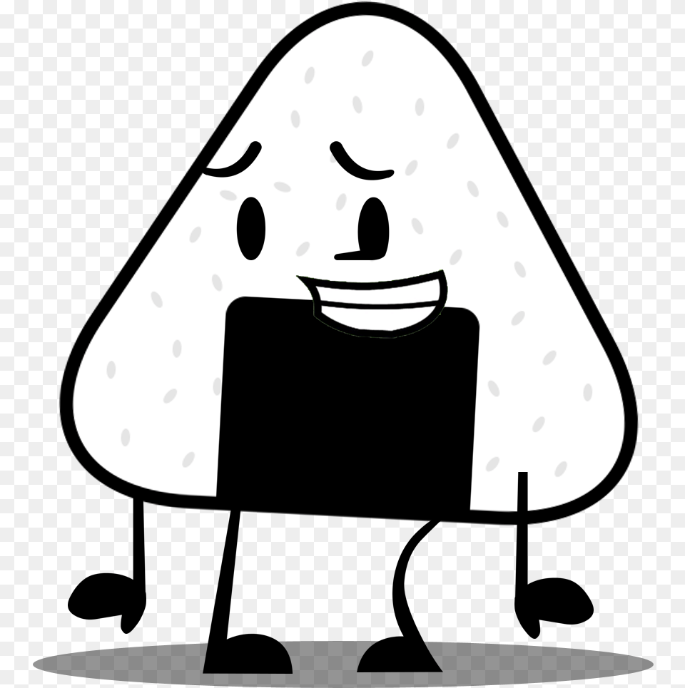 Onigiri Pointpower Download Black And White Onigiri, Stencil, Paper, Towel Free Transparent Png