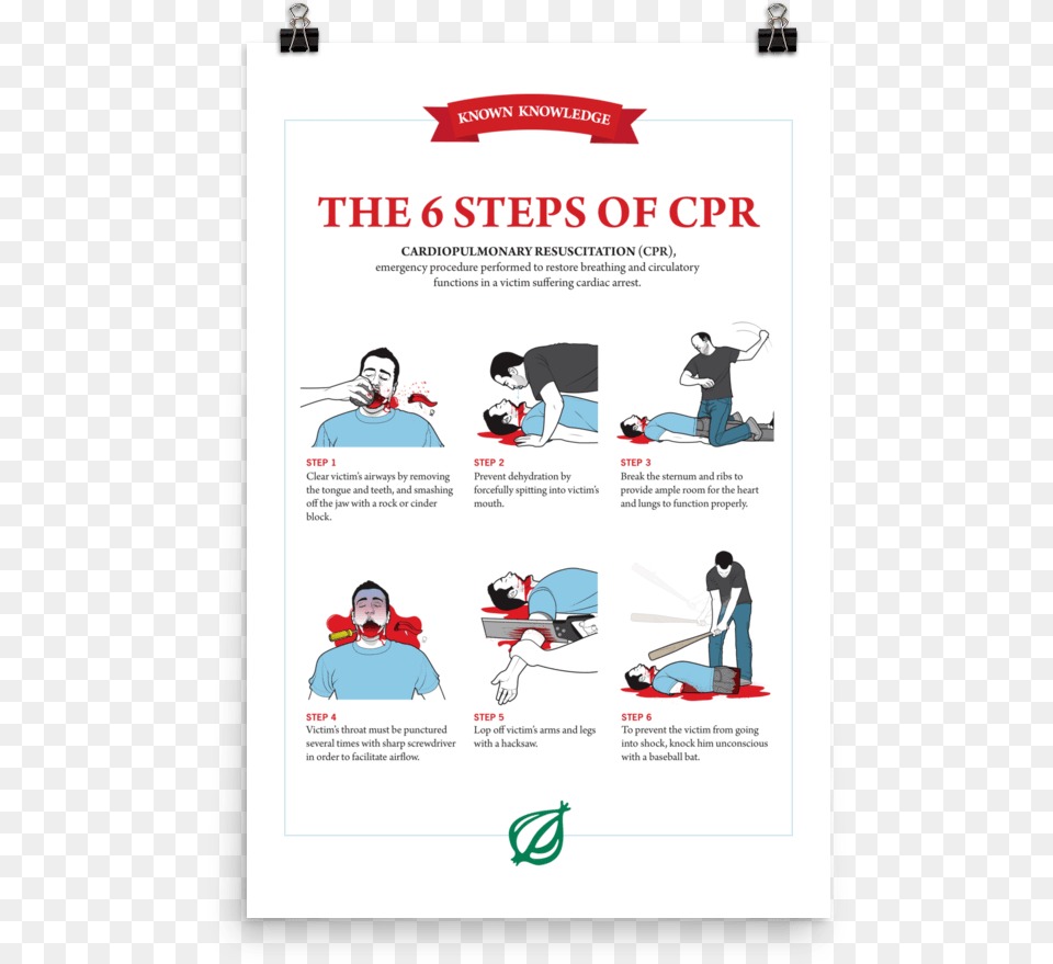 Onion 6 Steps Of Cpr, Advertisement, Poster, Baby, Person Png Image