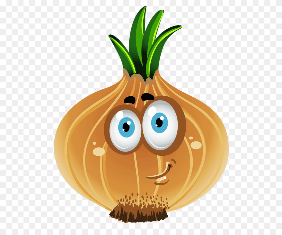 Onion Cartoon Food, Produce, Fruit, Plant Png Image