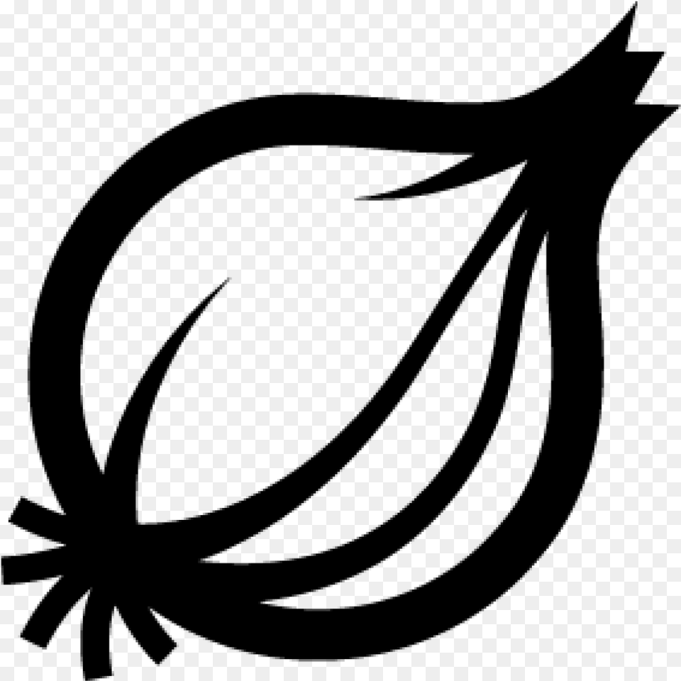 Onion Clipart Black And White, Gray Png