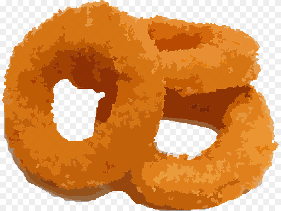 Onion Rings Fried Food Crispy Rings Junk Food Onion Rings Clipart, Person, Bread, Pretzel, Face Free Transparent Png