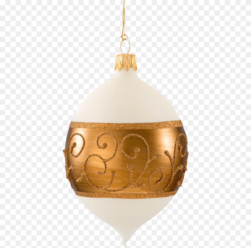 Onion White Matt With Copper Tape Balloon, Lamp, Chandelier, Gold, Accessories Free Png Download