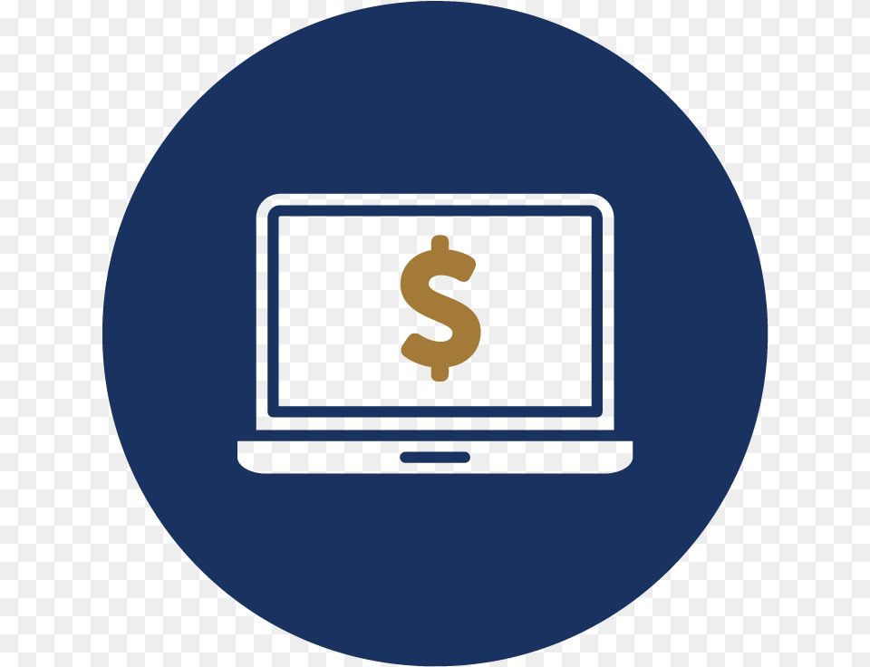 Online Banking Clipart Computer Navy Blue Youtube Icon Navy Blue Youtube Icon, Screen, Electronics, Monitor, Computer Hardware Png