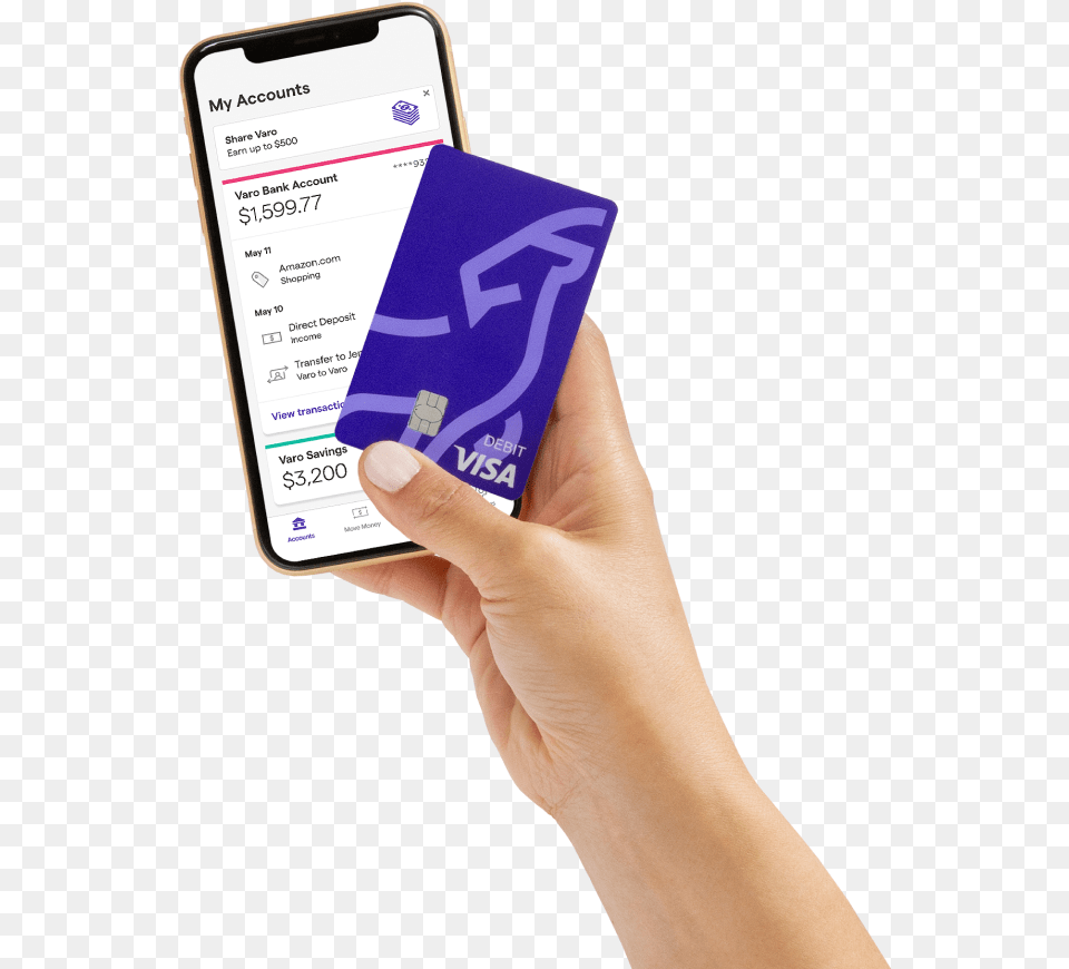 Online Banking With No Hidden Fees Do Varo Checks Look Like, Text, Electronics, Phone, Mobile Phone Free Png Download