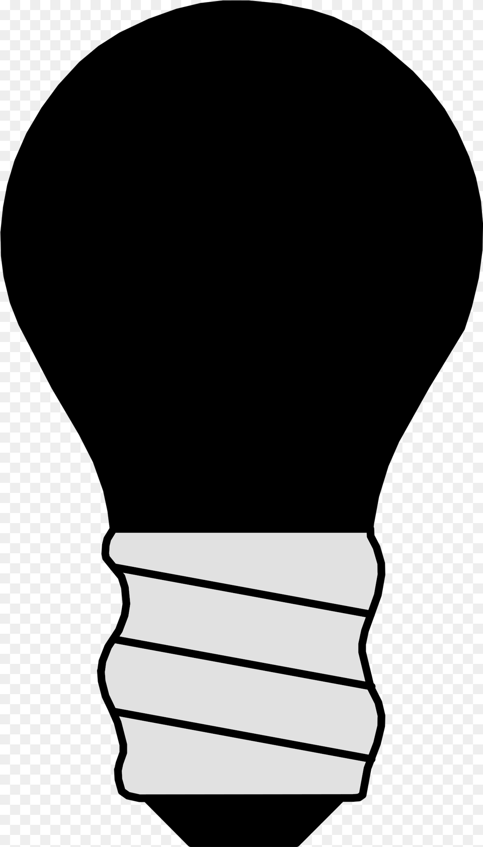 Online Black Light Clipart Hd Collection Light Bulb Clip Art Light Bulb Off, Silhouette, Jar Free Transparent Png