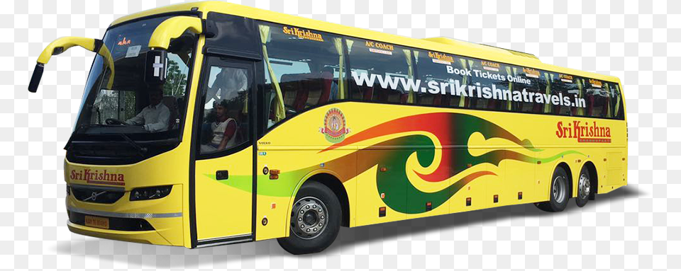 Online Bus Ticket Booking Shri Krishna Travels Tour Bus Service, Transportation, Vehicle, Person, Tour Bus Free Png