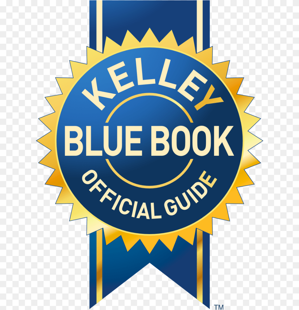 Online Car Buying Is Here Asbury Automotive Kelley Blue Book, Badge, Logo, Symbol, Gold Png Image