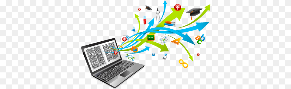 Online Education Retos De Ser Estudiante En Linea, Computer, Electronics, Laptop, Pc Free Png Download
