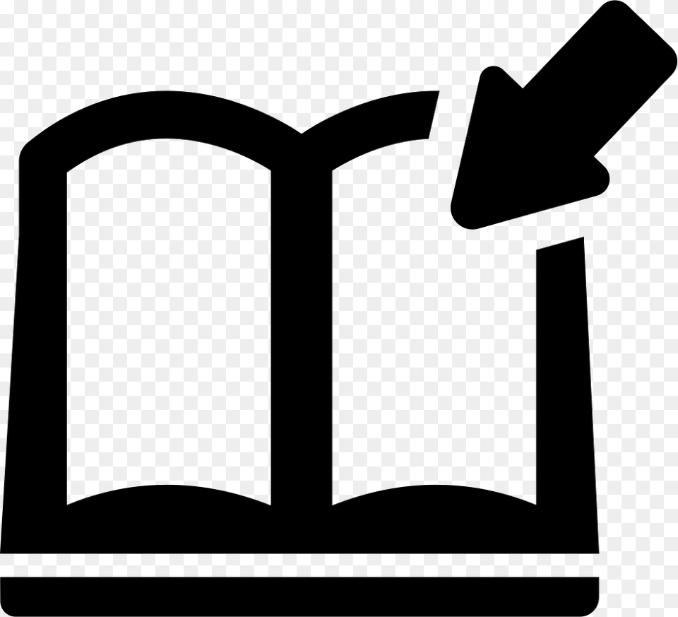 Online Education Symbol Of Opened Book Pages With An Smbolo, Person, Reading, Publication Free Png