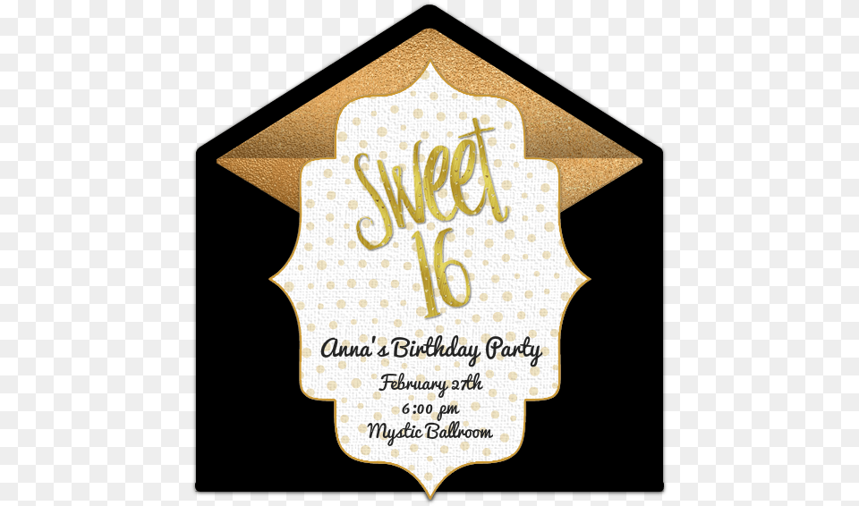 Online Invitation 16 Birthday Invitation Ideas, People, Person, Text, Envelope Free Png Download