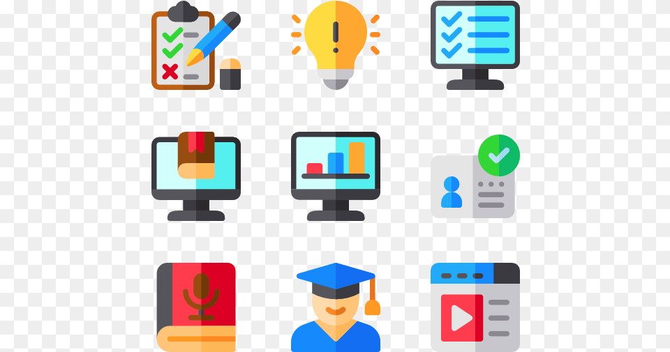 Online Learning E Learning Icon, People, Person, Face, Head Free Png Download