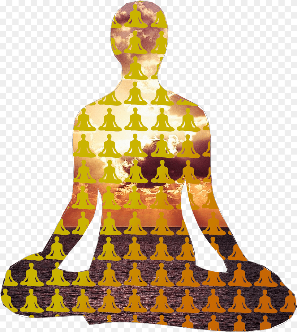 Online Meditation Group U2013 Meditate Live With Us Illustration, Art, Adult, Male, Man Free Png