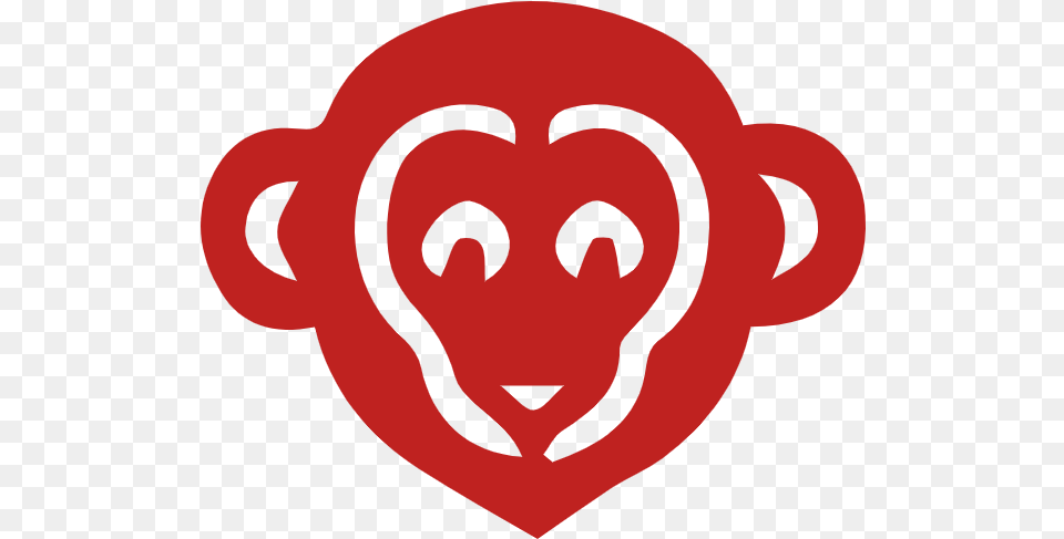 Online Monkey New Year Paper Cut Vector For Emblem, Baby, Person, Heart, Face Png Image