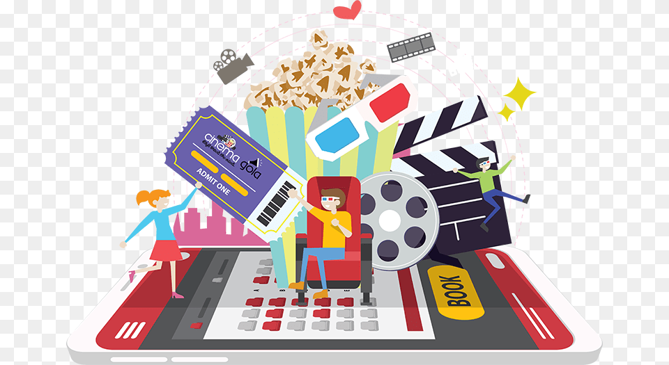 Online Movie Ticket Booking App Development Online Movie Ticketing App, Advertisement, Person, Boy, Child Png