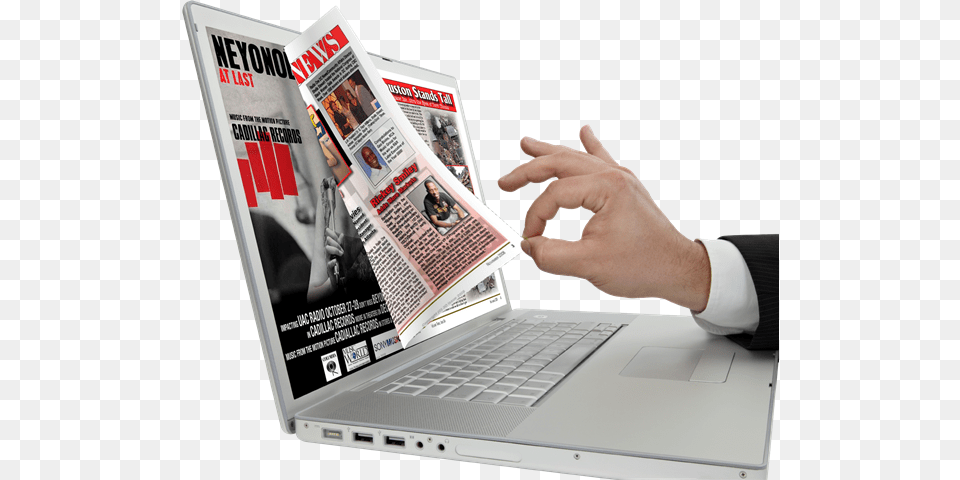 Online Newspapers And Indian Readers Book, Computer, Pc, Laptop, Electronics Png Image