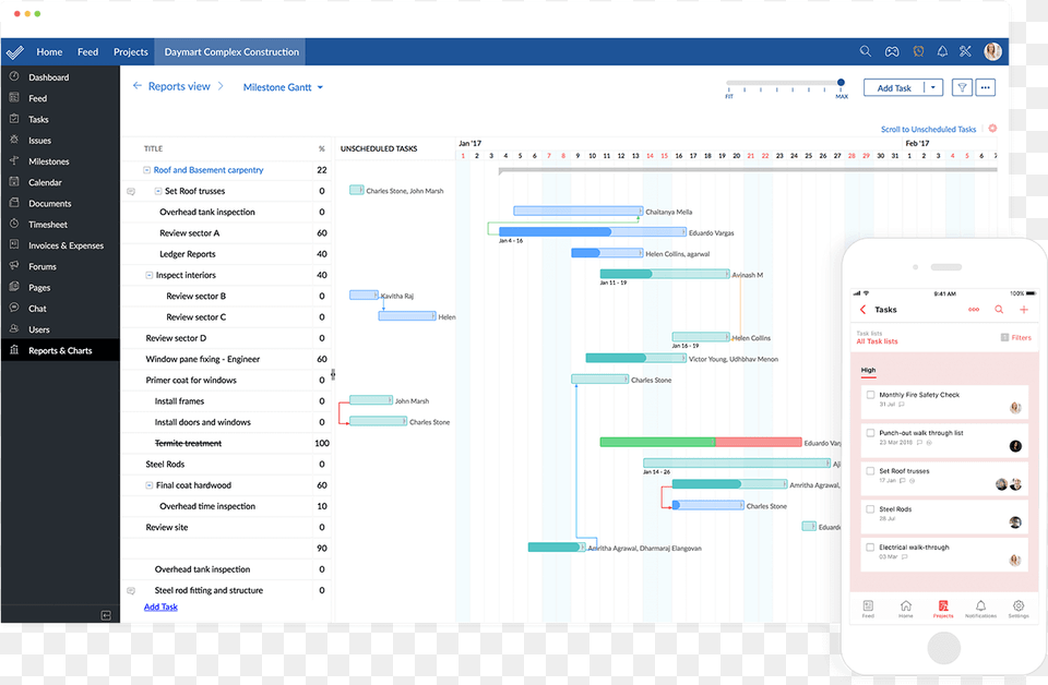 Online Project Management Software, Chart, Gantt Chart Png