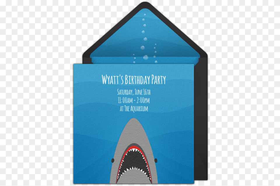Online Shark Birthday Invitations, Advertisement, Poster, Envelope, Mail Png Image