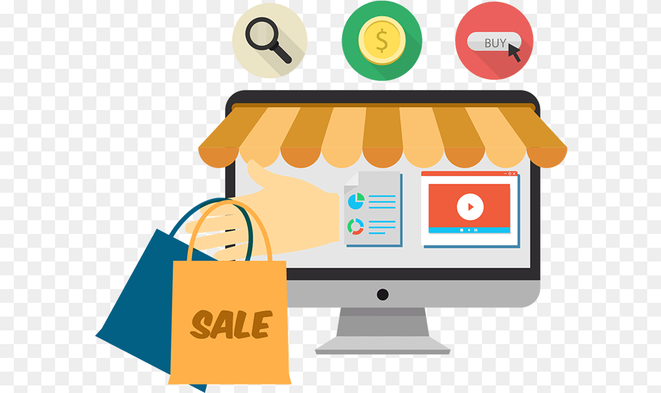 Online Shopping Vector, Bag, Accessories, Handbag Free Png Download