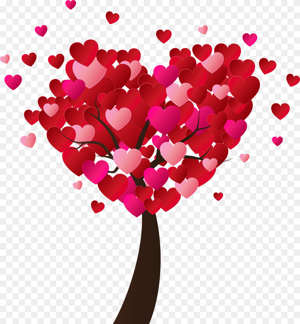 Online Valentines Day Clipart Day Collection Happy Wedding Anniversary Uncle And Aunty, Flower, Petal, Plant, Heart Free Png Download
