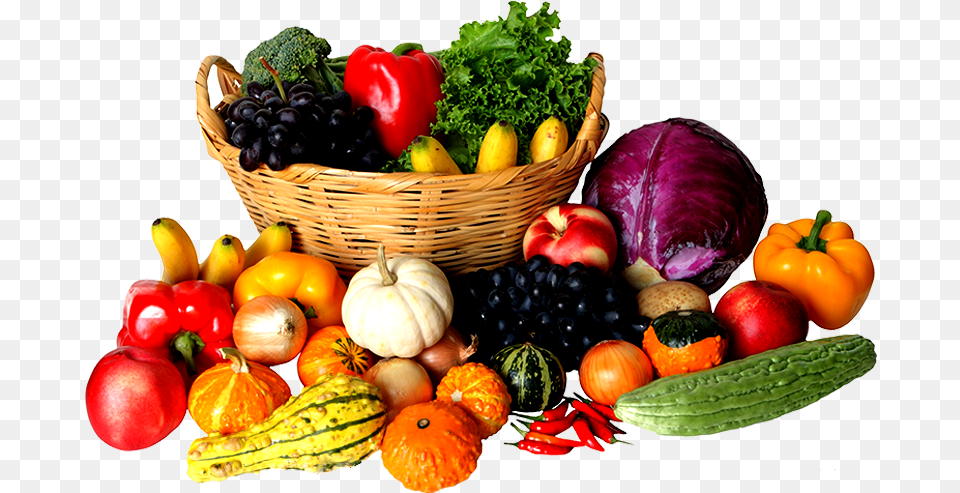 Online Vegetables In Ahmedabad Fruits In A Basket, Apple, Food, Fruit, Plant Free Png