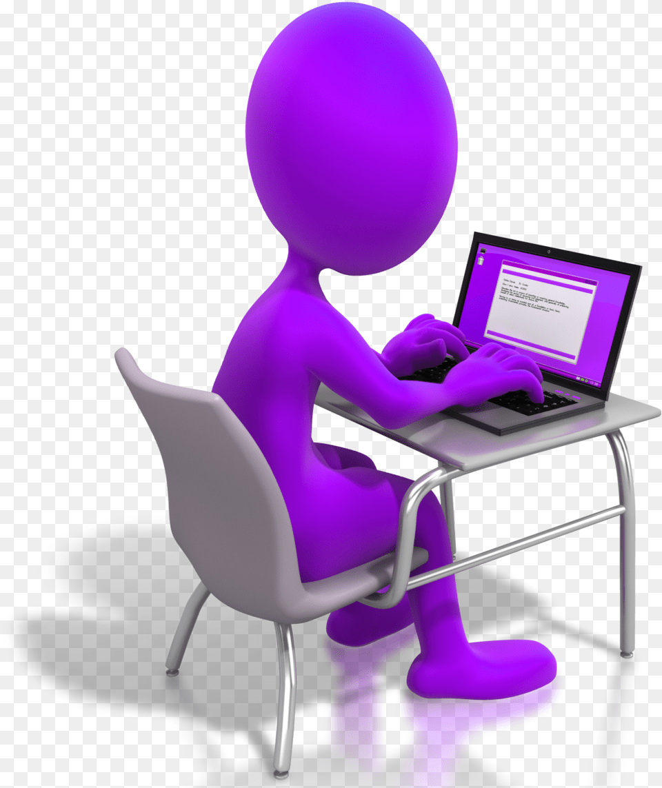 Online Work, Laptop, Purple, Computer, Pc Png