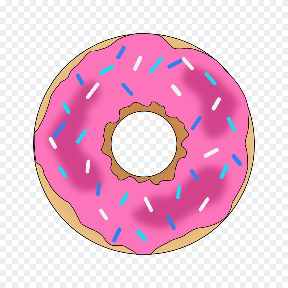 Onlinelabels Clip Art, Donut, Food, Sweets, Disk Free Transparent Png