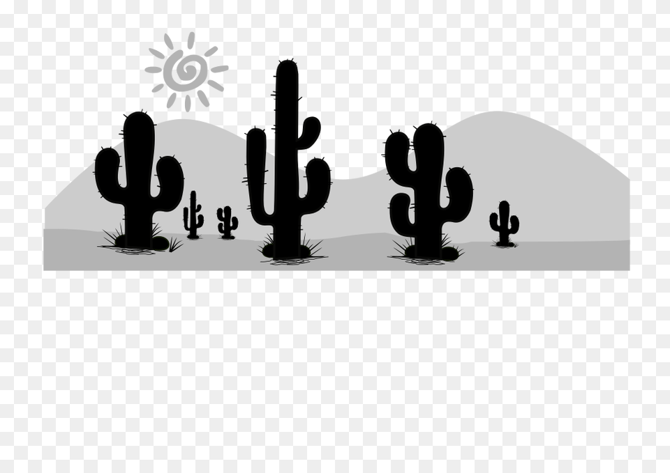 Onlinelabels Clip Art, Silhouette, Cactus, Plant Free Transparent Png