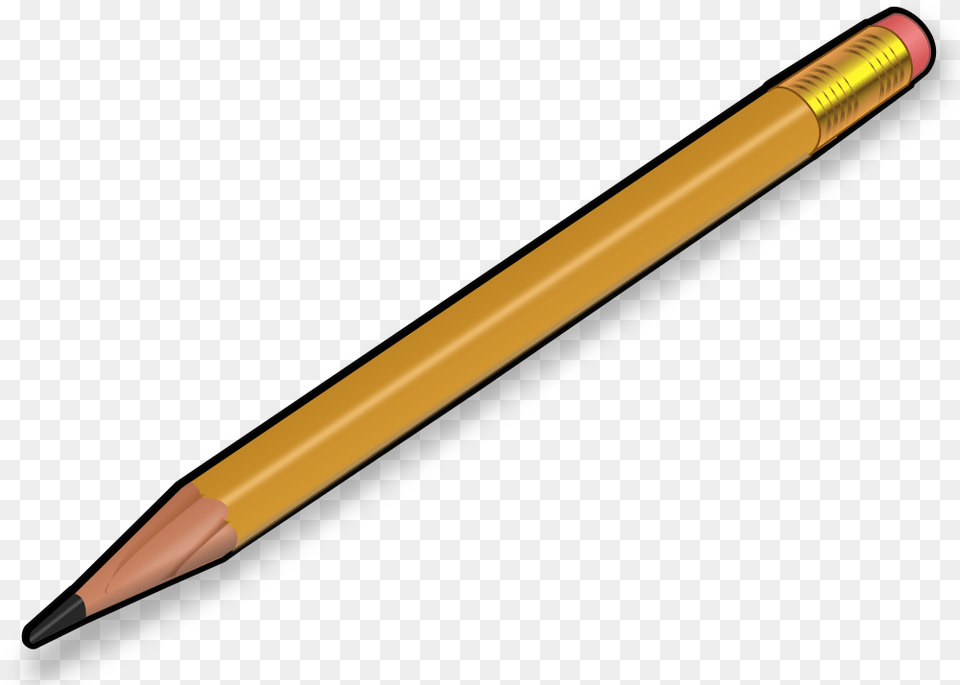 Onlinelabels Clip Art Pencil Pencil Animation Transparent Background, Blade, Dagger, Knife, Weapon Free Png Download
