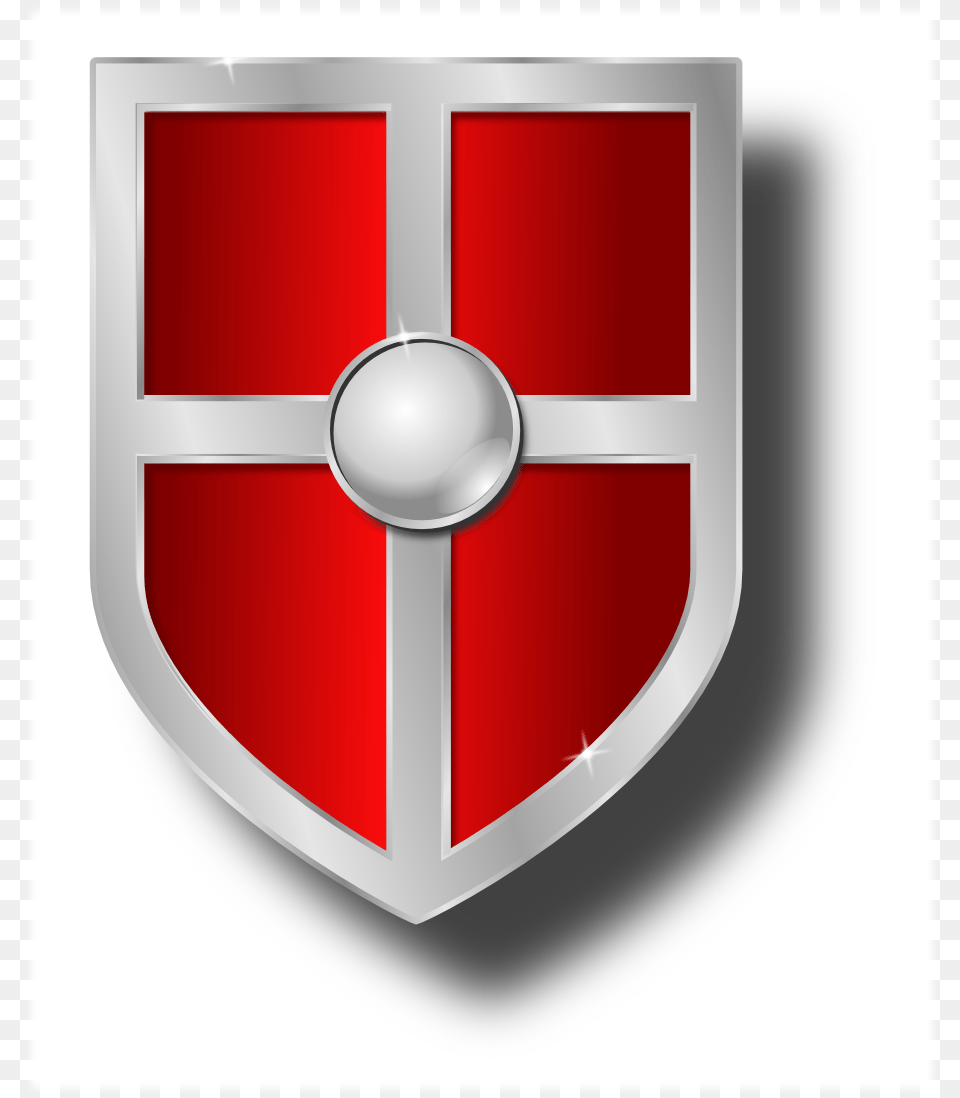 Onlinelabels Clip Art Transparent Red Shield Logo, Armor, Disk Png Image