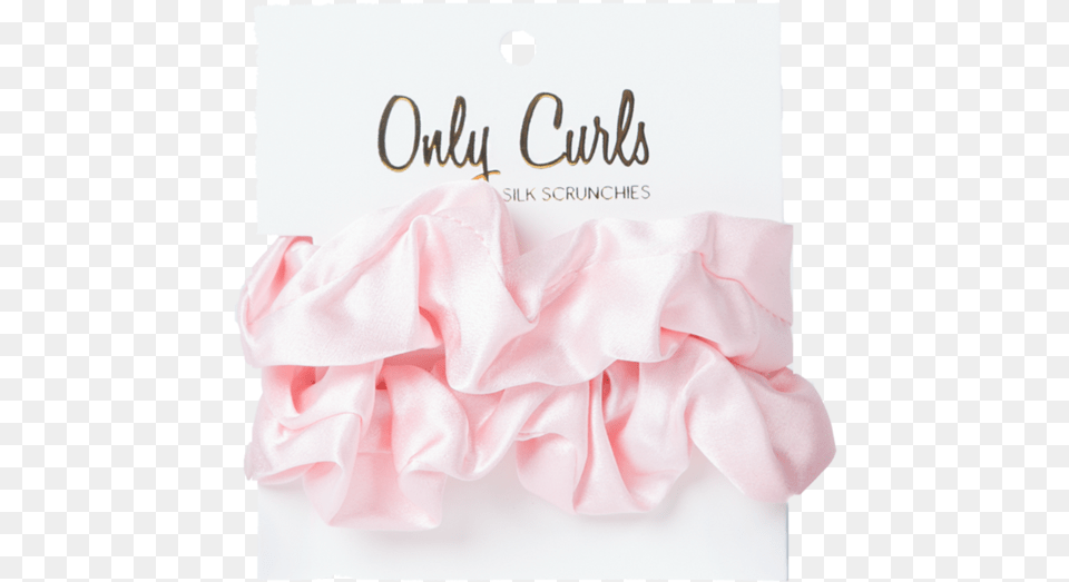 Only Curls Silk Scrunchies Pink Large Satin, Baby, Person Free Png