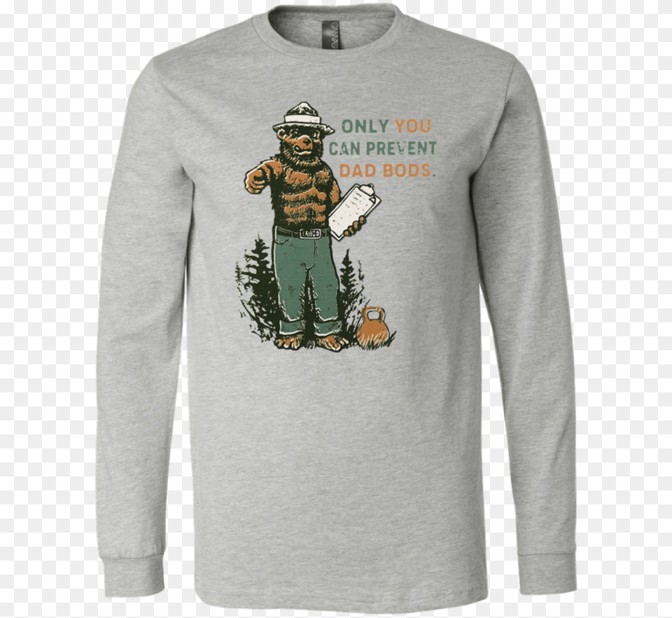 Only You Can Prevent Dad Bods Shirt Smokey Bear Ugly Bowling Christmas Sweater, Clothing, Long Sleeve, Sleeve, T-shirt Png