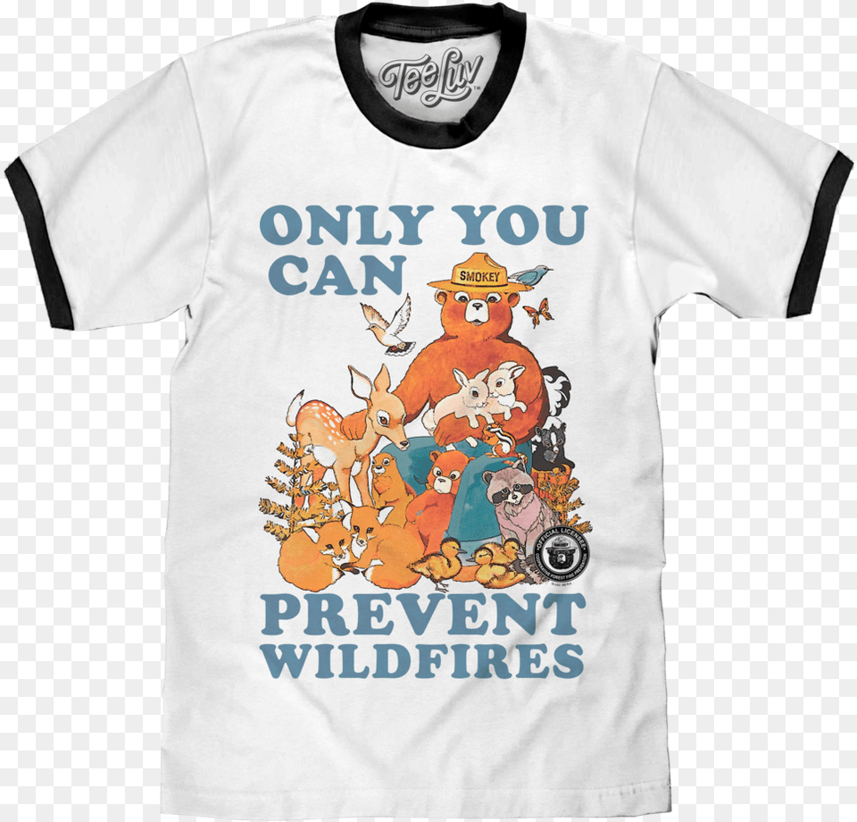 Only You Can Prevent Wildfires Smokey The Bear, Clothing, Shirt, T-shirt Free Png Download