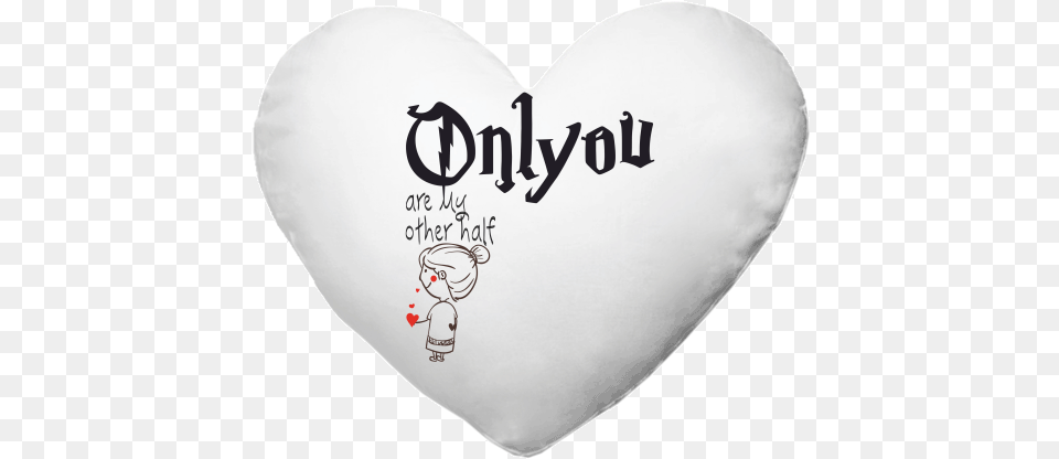 Onlyou Girl Heart Shape Cushion With Photo Printing Heart, Face, Head, Person Png