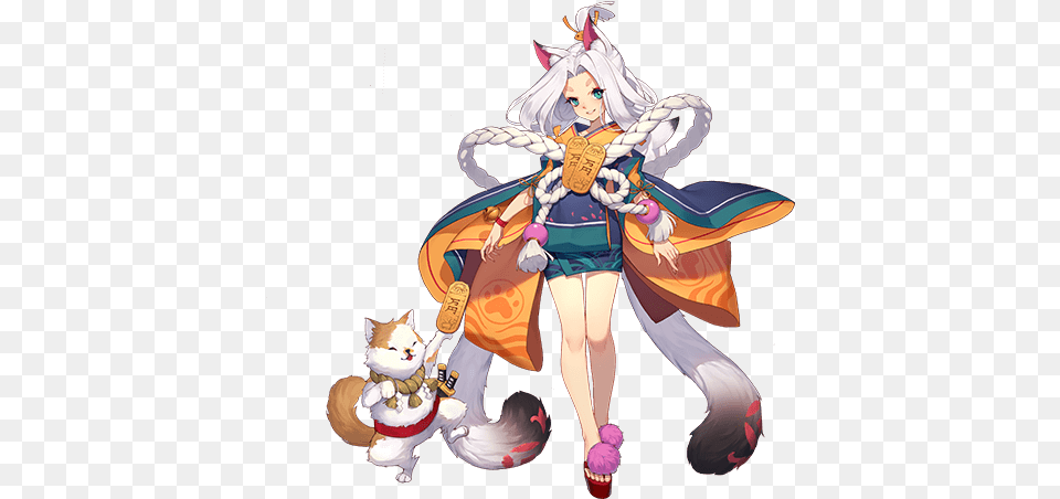 Onmyoji Wiki Neko Okami M Dng S, Book, Comics, Publication, Person Free Png Download