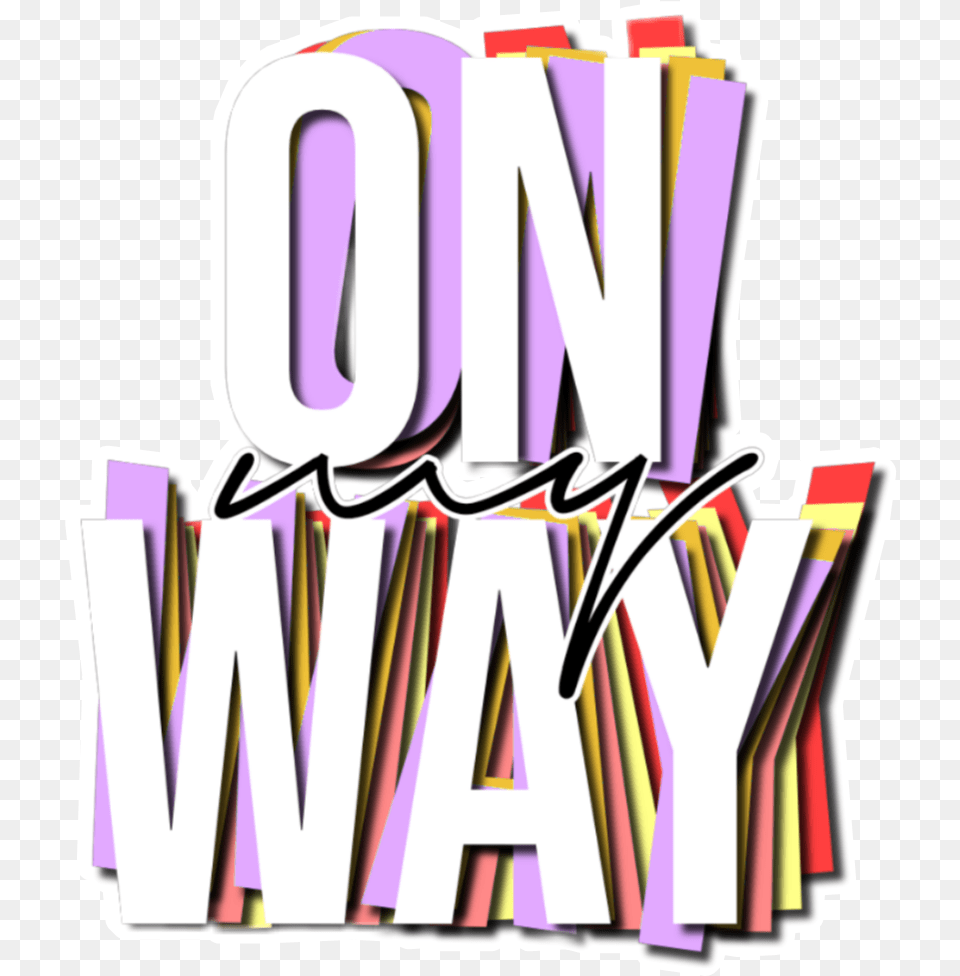 Onmyway Text Overlay Complex Premade Complexed Graphic Design, Publication, Art, Book, Dynamite Free Png