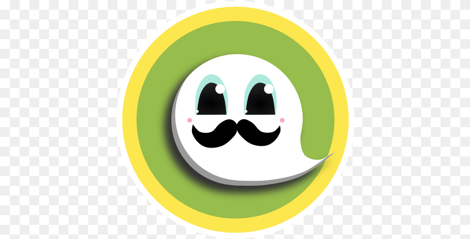 Ono Virtual Bar Podcast New Ghost Stickers U2014 Steemkr Circle, Face, Head, Person, Mustache Png