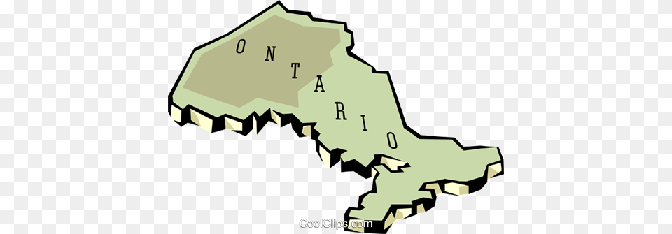 Ontario Map Royalty Free Vector Clip Art Illustration, Nature, Chart, Plot, Land Png Image