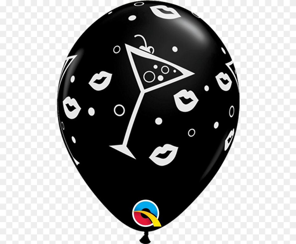 Onyx Black 50ct Mixed Drinks Amp Bubbly Latex Balloons Balloon, Helmet Png