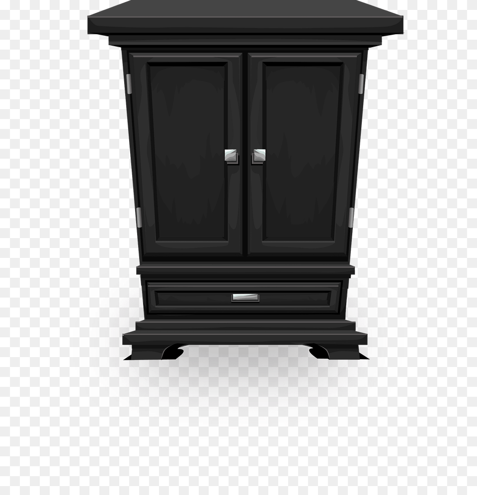 Onyx Black Cabinet Clipart, Closet, Cupboard, Furniture, Mailbox Free Png Download