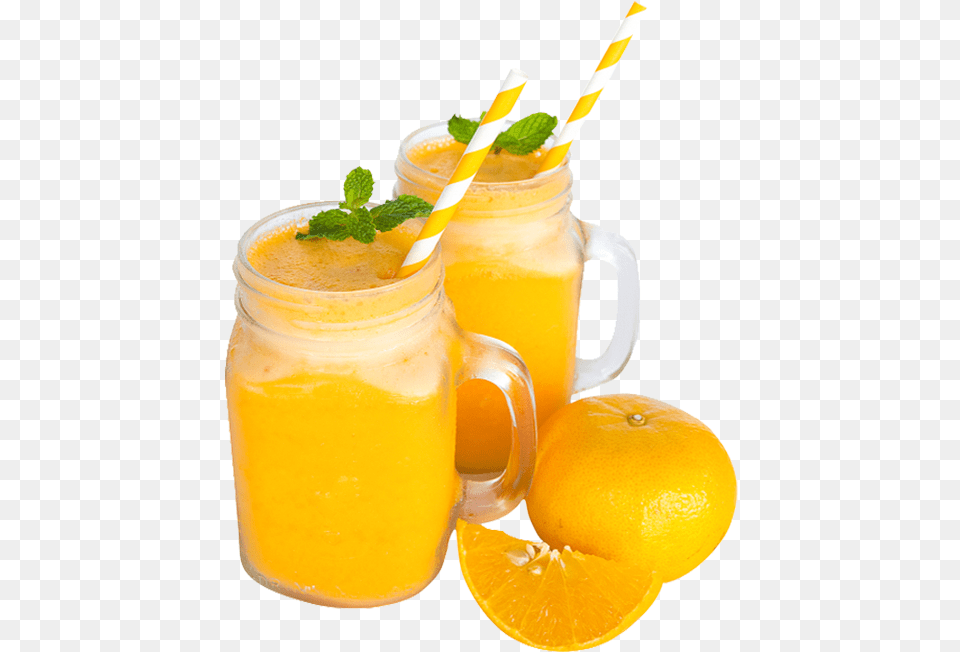 Oo Orange Drink, Beverage, Juice, Herbs, Mint Free Png