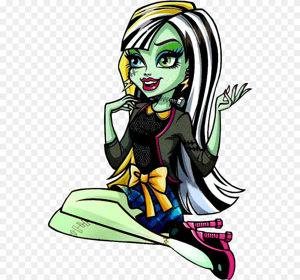 Ooak Monster High Dolls Bratz Bratzillaz Fashion Monster High Frankie, Book, Comics, Publication, Adult Free Png Download