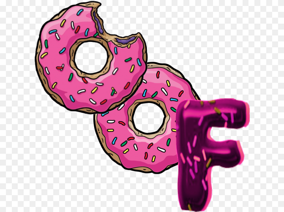 Oof Donut Sticker, Food, Sweets, Purple, Baby Free Png