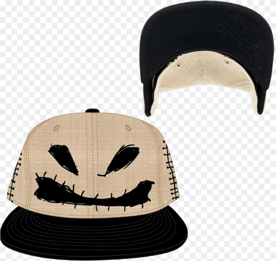 Oogie Boogie Big Face Snapback Hat Baseball Cap, Baseball Cap, Clothing, Home Decor Free Png Download