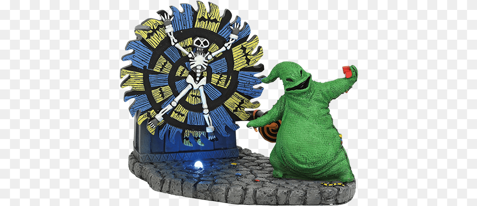 Oogie Boogie Gives A Spin Figurine Nightmare Before Christmas Green Oogie Boogie Free Png