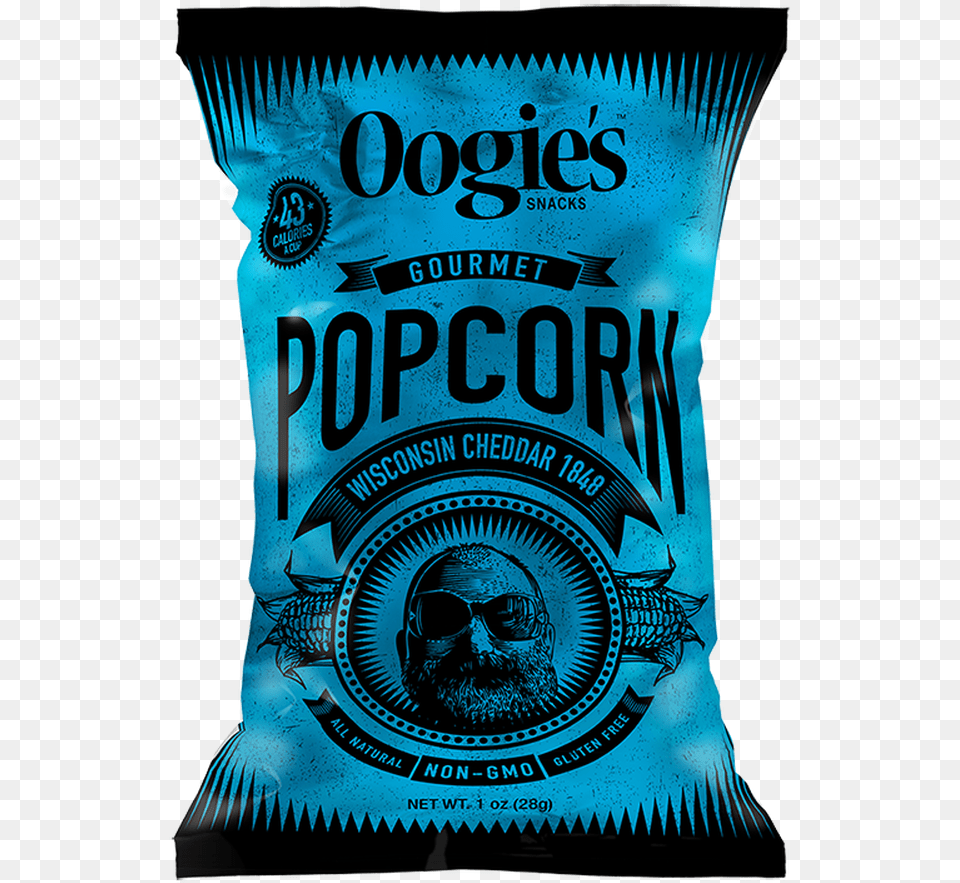 Oogie S Snacks Wisconsin Cheddar 1848 Popcorn Single, Adult, Person, Man, Male Free Transparent Png