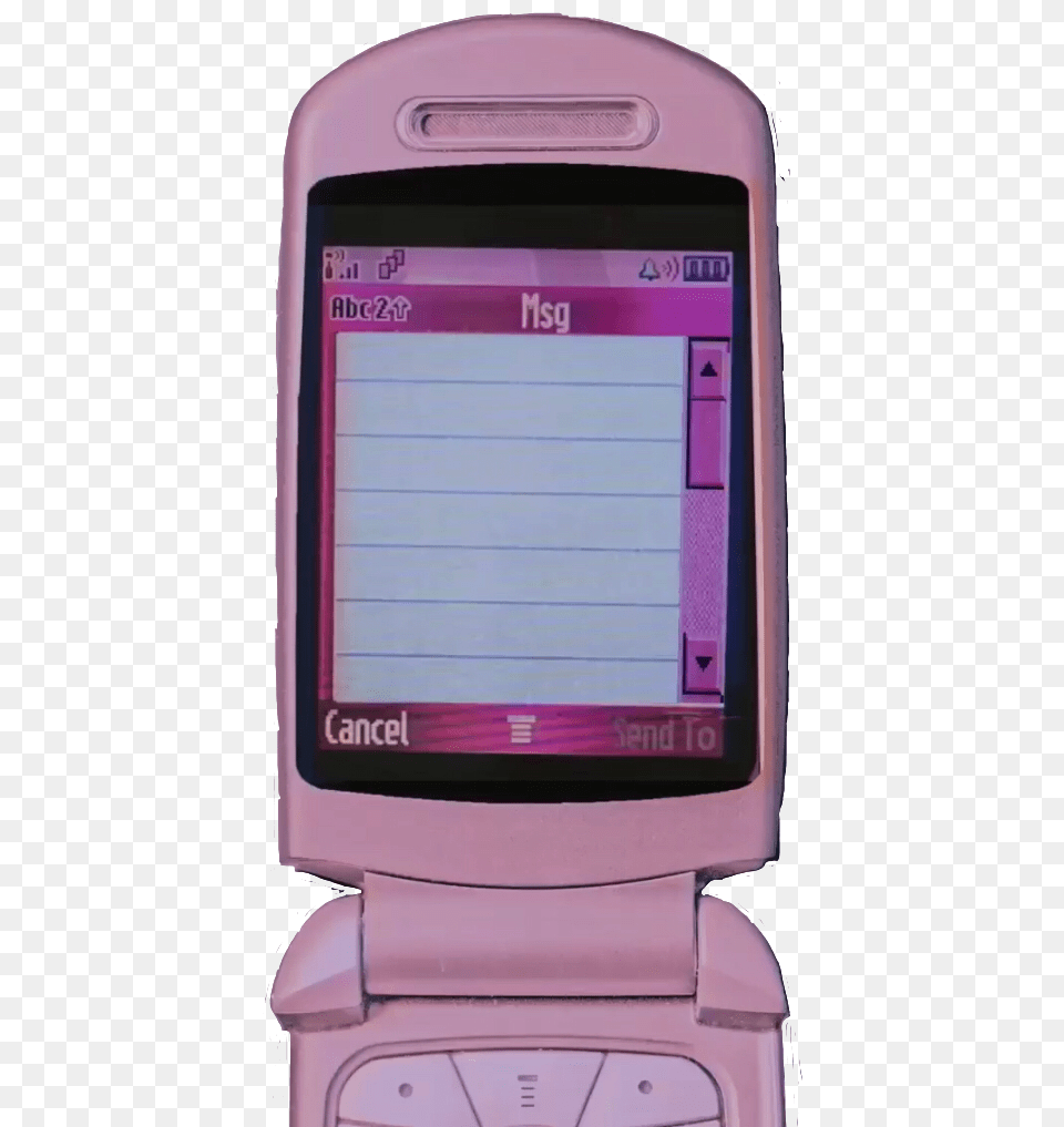 Ooh Pretty Pink 2000s Flip Phone, Electronics, Mobile Phone, Tape Free Transparent Png