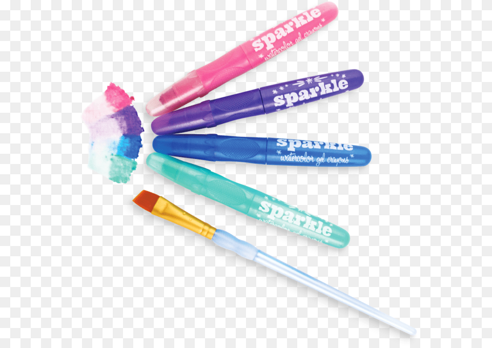 Ooly Sparkle Watercolor Gel Crayons, Blade, Razor, Weapon, Brush Png